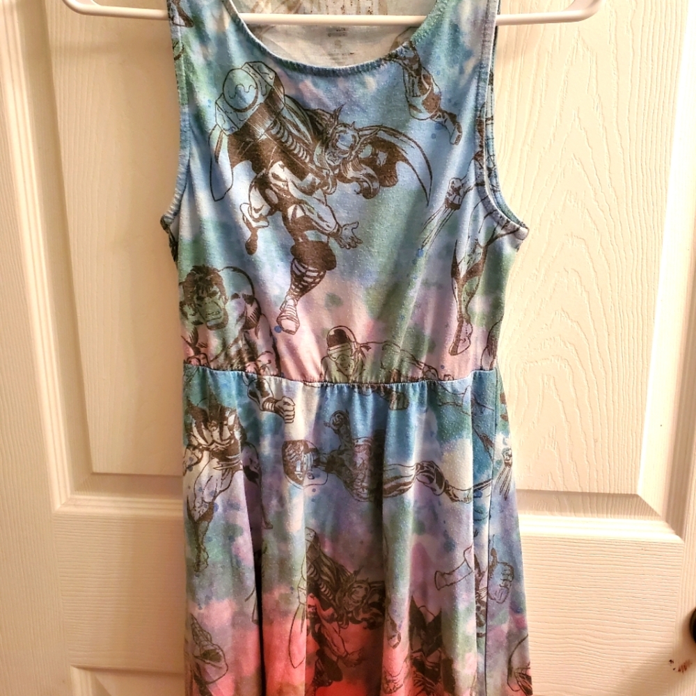 Skater dress tye dye Marvel size S
